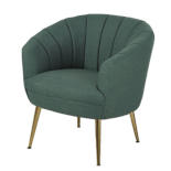 Fauteuil en lin vert