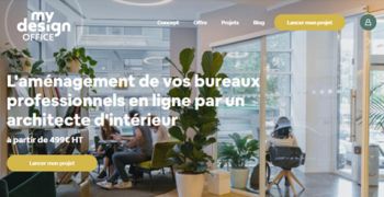 Mise en ligne de mydesignoffice, la première plate-forme web de décoration de bureaux d'entreprise