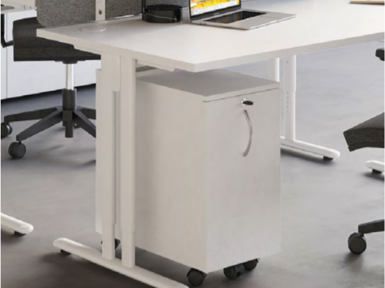 Caisson de bureau à faible encombrement